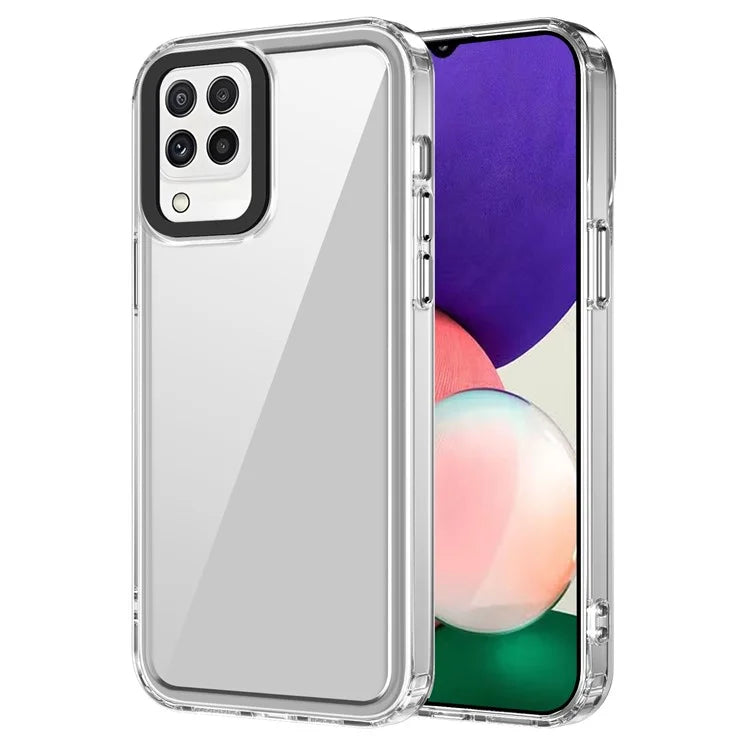 For Samsung Galaxy A22 4G (EU Version) / M22 / M32 (Global Version) 4G Case Protective PC+TPU Clear Phone Cover