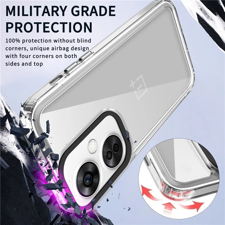 For OnePlus Nord CE3 5G / Oppo K11 5G Clear Cases PC+TPU Shell Anti-Scratch Phone Cover