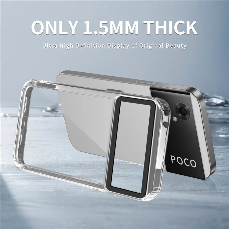 For Xiaomi Poco M5 4G / M4 5G Cases Anti-Drop PC+TPU Clear Phone Cover Purple