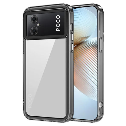 For Xiaomi Poco M5 4G / M4 5G Cases Anti-Drop PC+TPU Clear Phone Cover Black