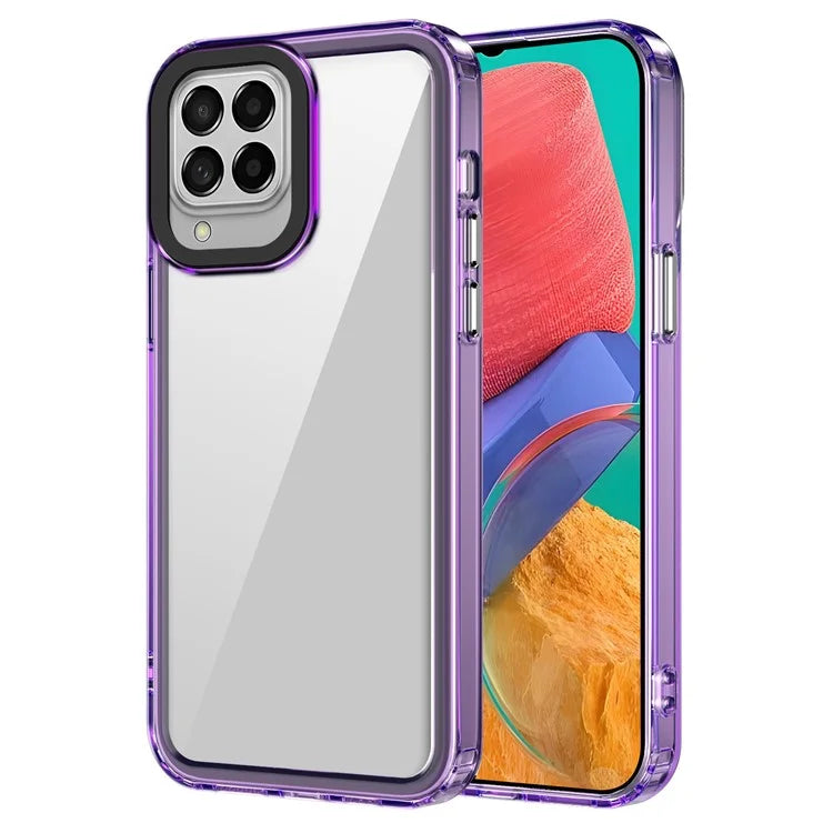 For Samsung Galaxy M33 5G (Global Version) Phone Case PC+TPU Transparent Cover