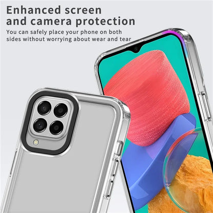 For Samsung Galaxy M33 5G (Global Version) Phone Case PC+TPU Transparent Cover