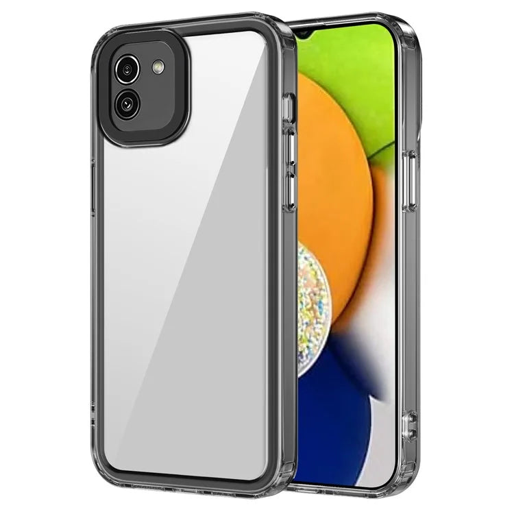 For Samsung Galaxy A03 (164.2 x 75.9 x 9.1mm) Clear Case PC+TPU Anti-scratch Phone Cover