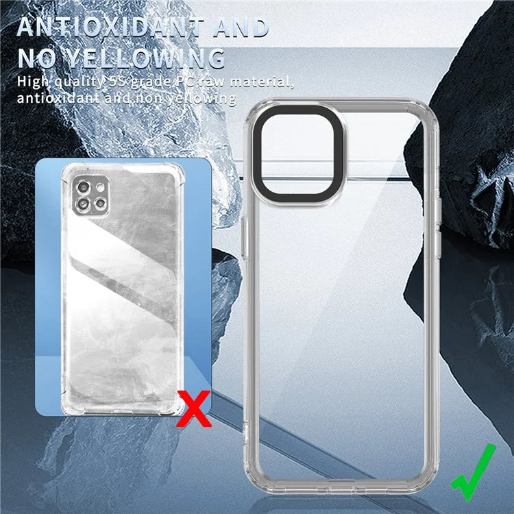 For Samsung Galaxy A03 (164.2 x 75.9 x 9.1mm) Clear Case PC+TPU Anti-scratch Phone Cover