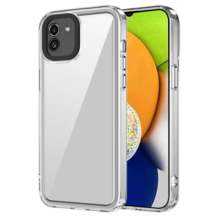 For Samsung Galaxy A03 (164.2 x 75.9 x 9.1mm) Clear Case PC+TPU Anti-scratch Phone Cover