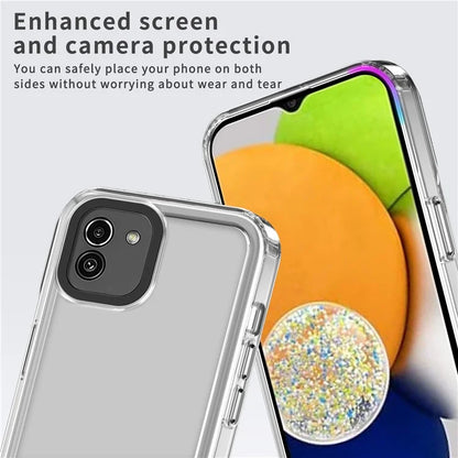 For Samsung Galaxy A03 (164.2 x 75.9 x 9.1mm) Clear Case PC+TPU Anti-scratch Phone Cover