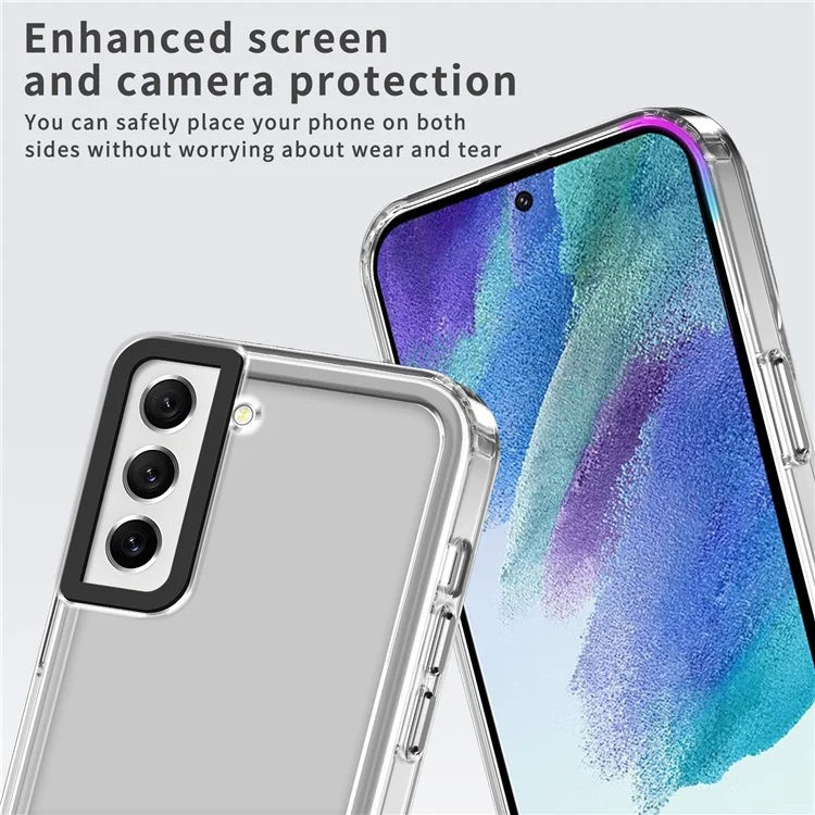 For Samsung Galaxy S21 FE 5G Case PC+TPU Phone Cover High Transparency