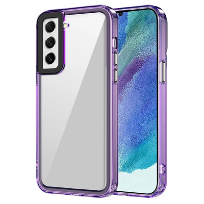 For Samsung Galaxy S21 FE 5G Case PC+TPU Phone Cover High Transparency