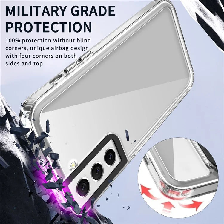 For Samsung Galaxy S21 FE 5G Case PC+TPU Phone Cover High Transparency