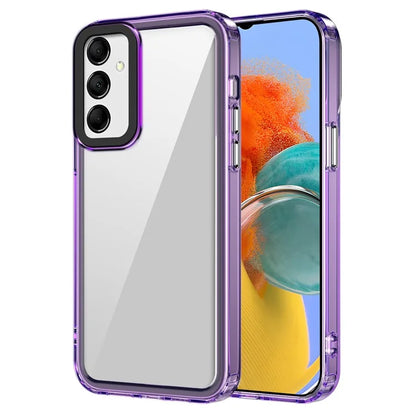 For Samsung Galaxy M14 5G / F14 5G Case Four Corner Protection PC+TPU Phone Cover Purple
