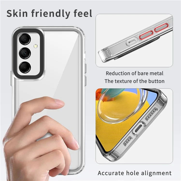 For Samsung Galaxy M14 5G / F14 5G Case Four Corner Protection PC+TPU Phone Cover Purple