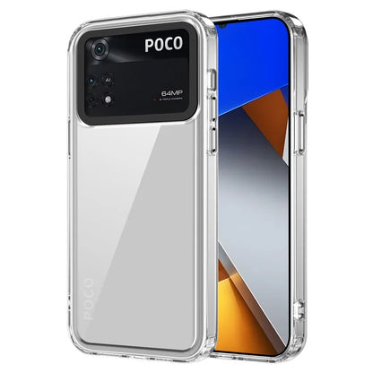 For Xiaomi Poco M4 Pro 4G Shockproof Case PC+TPU Clear Phone Cases
