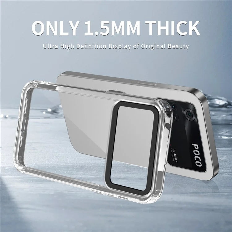 For Xiaomi Poco M4 Pro 4G Shockproof Case PC+TPU Clear Phone Cases