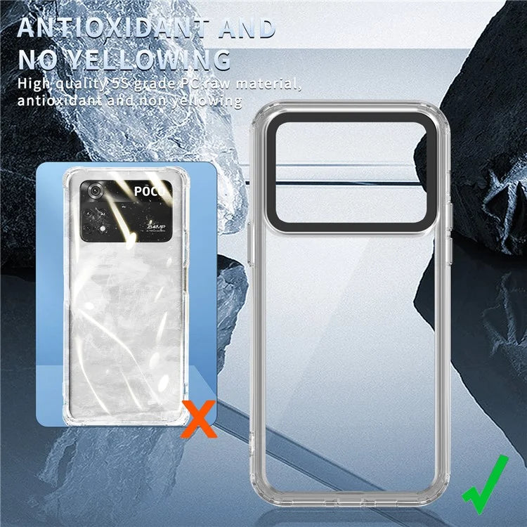 For Xiaomi Poco M4 Pro 4G Shockproof Case PC+TPU Clear Phone Cases