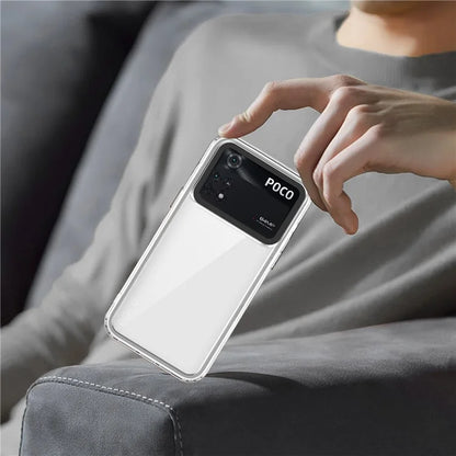 For Xiaomi Poco M4 Pro 4G Shockproof Case PC+TPU Clear Phone Cases