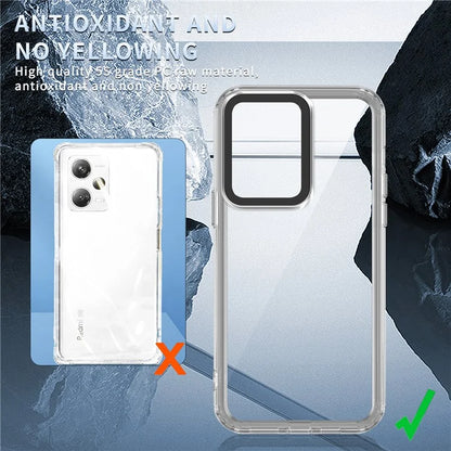 For Xiaomi Redmi Note 12 Pro+ 5G / Note 12 Explorer 5G Cases PC+TPU Clear Phone Protector Purple