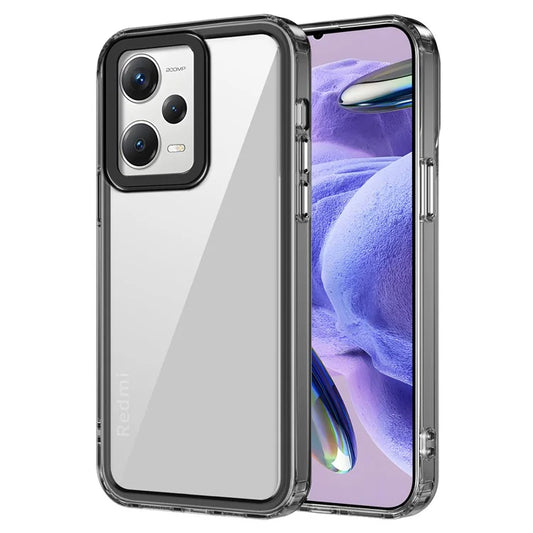 For Xiaomi Redmi Note 12 Pro+ 5G / Note 12 Explorer 5G Cases PC+TPU Clear Phone Protector Black