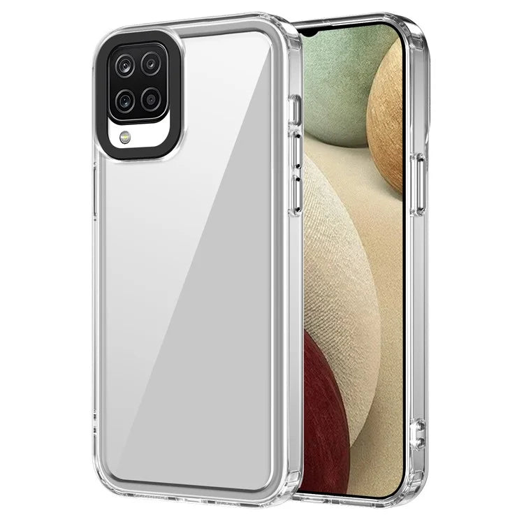 For Samsung Galaxy A12 / M12 Case PC+TPU Anti-drop Phone Cover HD Clear