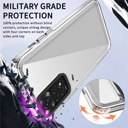 For Xiaomi Redmi Note 11 4G (Qualcomm) / Note 11S 4G Clear Cases PC+TPU Slim Phone Shell Purple