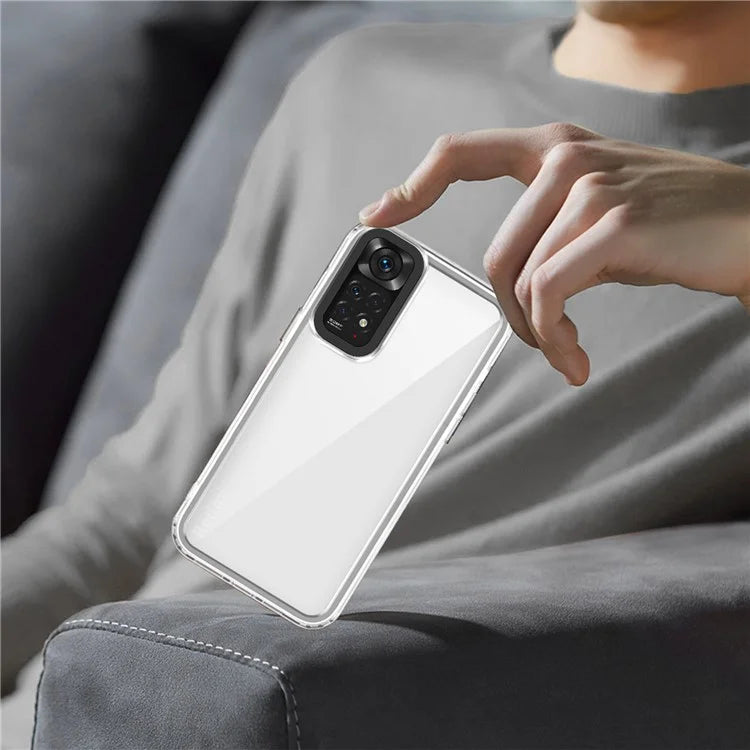 For Xiaomi Redmi Note 11 4G (Qualcomm) / Note 11S 4G Clear Cases PC+TPU Slim Phone Shell Purple