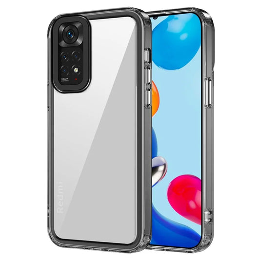 For Xiaomi Redmi Note 11 4G (Qualcomm) / Note 11S 4G Clear Cases PC+TPU Slim Phone Shell Black