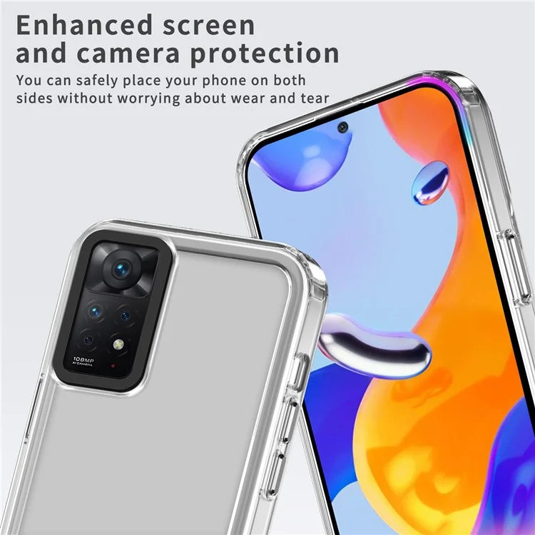 For Xiaomi Redmi Note 11 Pro 5G (Qualcomm) / 11 Pro 4G (MediaTek) / Note 12 Pro 4G PC+TPU Clear Case