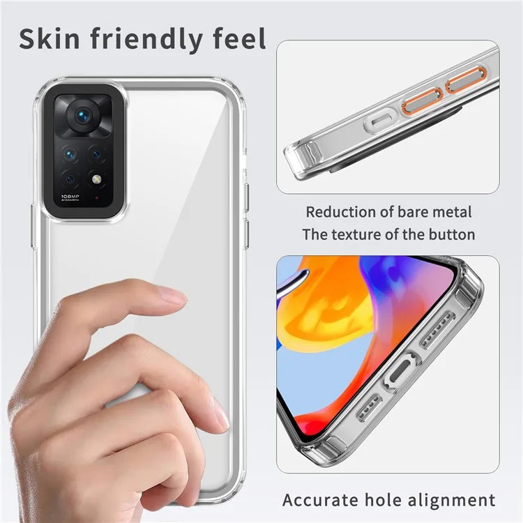 For Xiaomi Redmi Note 11 Pro 5G (Qualcomm) / 11 Pro 4G (MediaTek) / Note 12 Pro 4G PC+TPU Clear Case