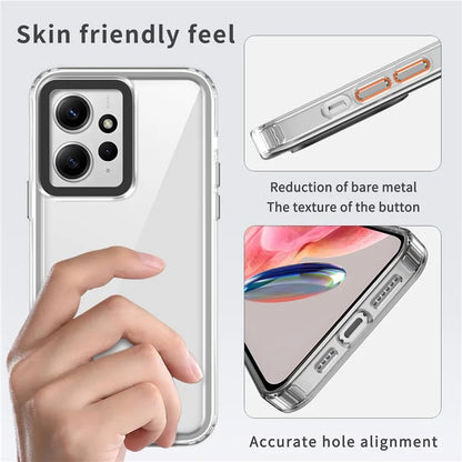 For Xiaomi Redmi Note 12 4G Clear Case Anti-Drop PC+TPU Slim Phone Cover