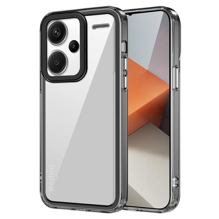 For Xiaomi Redmi Note 13 Pro+ 5G Protective Case PC+TPU Clear Phone Protector Black