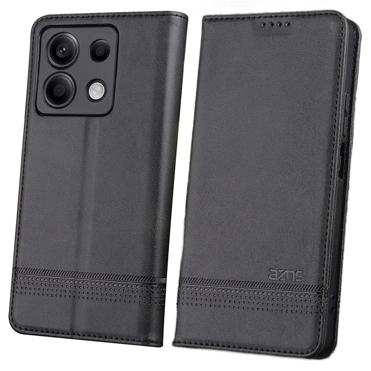 AZNS For Xiaomi Redmi Note 13 Pro 5G / Poco X6 5G Case Leather Cowhide Texture Phone Cover