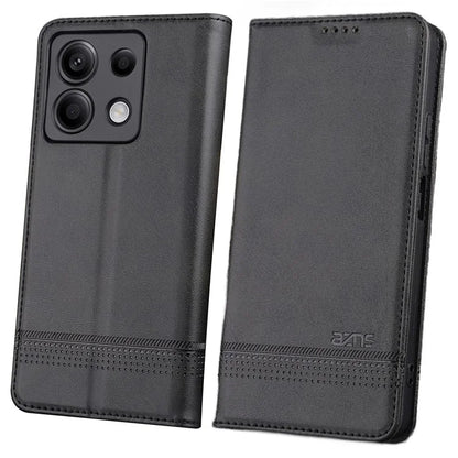 AZNS For Xiaomi Redmi Note 13 Pro 5G / Poco X6 5G Case Leather Cowhide Texture Phone Cover