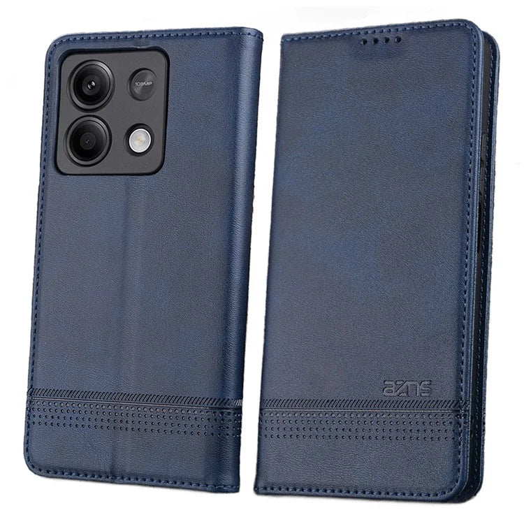 AZNS For Xiaomi Redmi Note 13 5G Case PU Leather Flip Folio Phone Cover with Card Holders