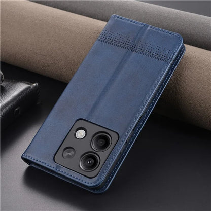 AZNS For Xiaomi Redmi Note 13 5G Case PU Leather Flip Folio Phone Cover with Card Holders