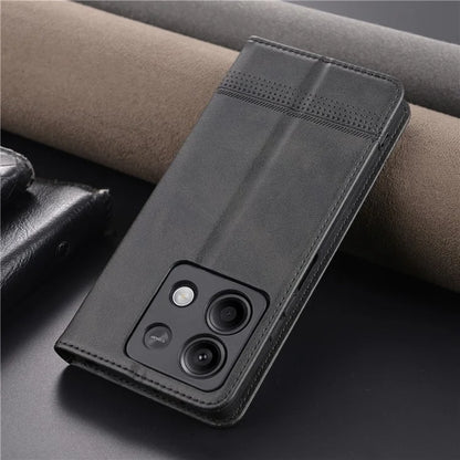 AZNS For Xiaomi Redmi Note 13 5G Case PU Leather Flip Folio Phone Cover with Card Holders