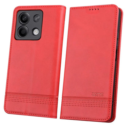 AZNS For Xiaomi Redmi Note 13 5G Case PU Leather Flip Folio Phone Cover with Card Holders