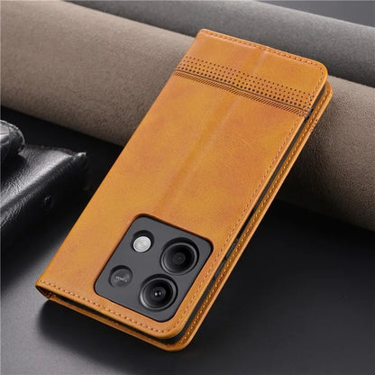 AZNS For Xiaomi Redmi Note 13 5G Case PU Leather Flip Folio Phone Cover with Card Holders