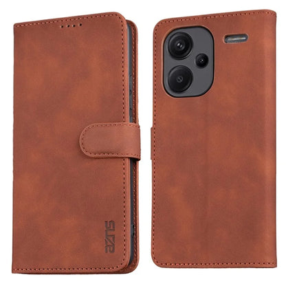 AZNS For Xiaomi Redmi Note 13 Pro+ 5G Leather Case Stand TPU Inner Shell Phone Cover