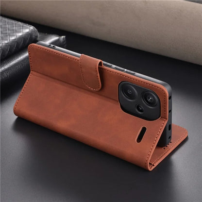 AZNS For Xiaomi Redmi Note 13 Pro+ 5G Leather Case Stand TPU Inner Shell Phone Cover