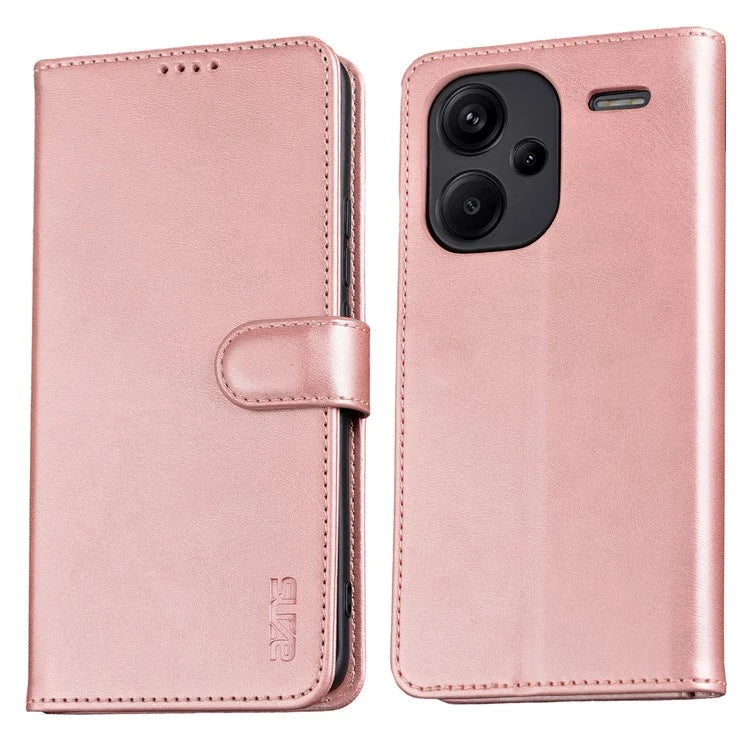 AZNS For Xiaomi Redmi Note 13 Pro+ 5G Leather Case Stand TPU Inner Shell Phone Cover