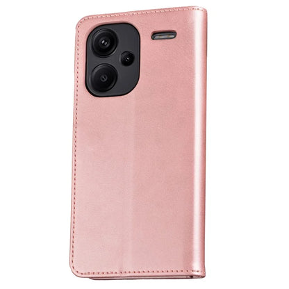 AZNS For Xiaomi Redmi Note 13 Pro+ 5G Leather Case Stand TPU Inner Shell Phone Cover