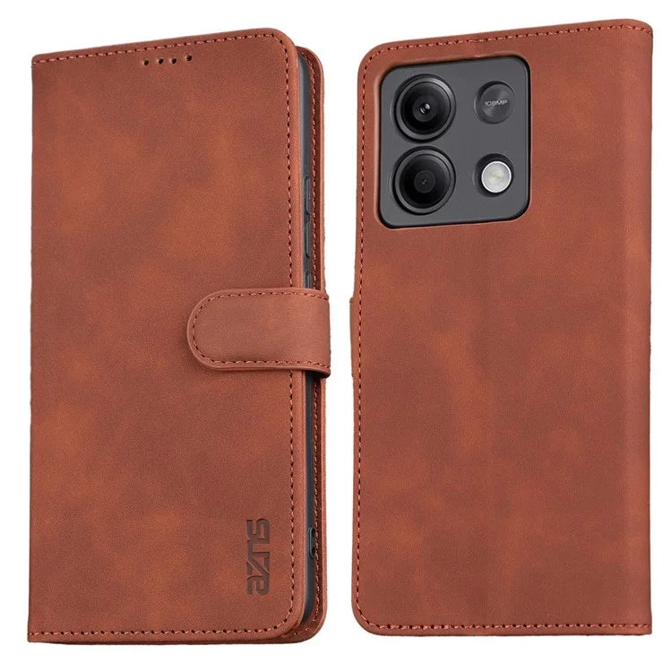 AZNS For Xiaomi Redmi Note 13 5G Cell Phone Case Leather+TPU Inner Stand Cover