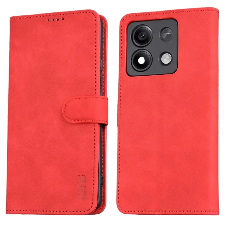 AZNS For Xiaomi Redmi Note 13 5G Cell Phone Case Leather+TPU Inner Stand Cover