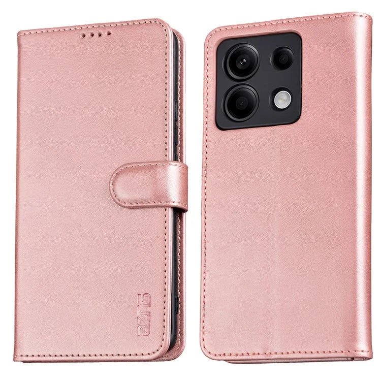 AZNS For Xiaomi Redmi Note 13 Pro 5G / Poco X6 5G Wallet Case TPU+Leather Smart Phone Cover