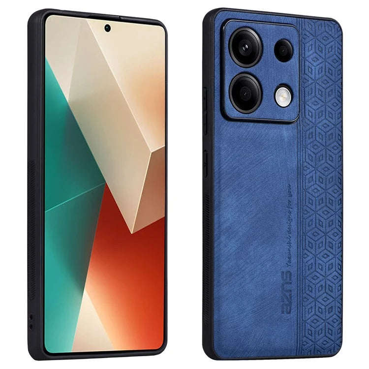 AZNS For Xiaomi Redmi Note 13 Pro 5G / Poco X6 5G Phone Case PU Leather Coated TPU Anti-fall Cover