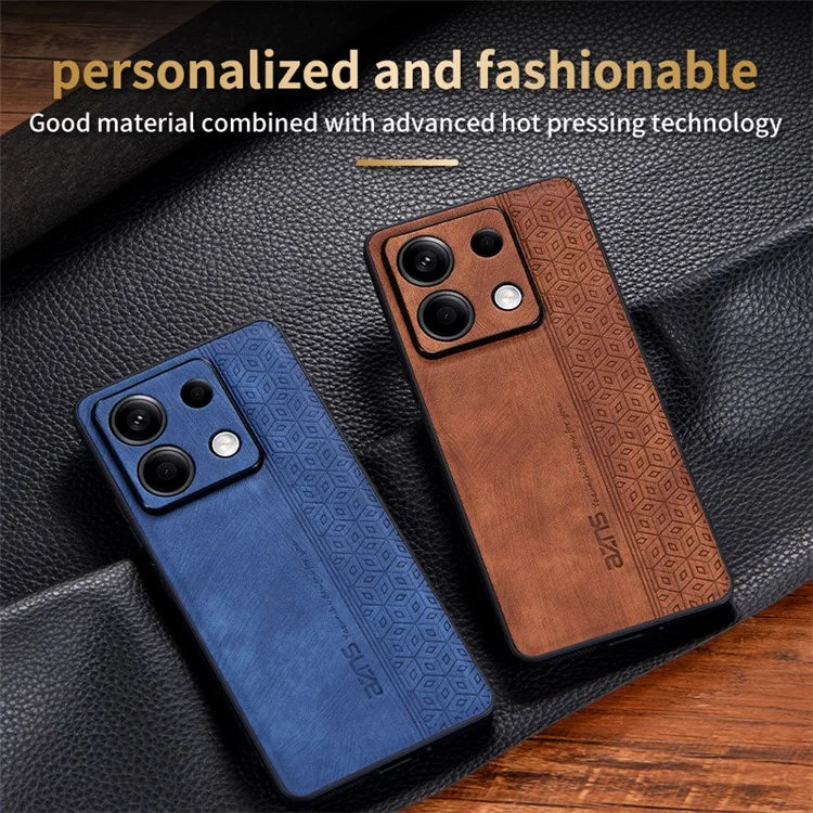 AZNS For Xiaomi Redmi Note 13 Pro 5G / Poco X6 5G Phone Case PU Leather Coated TPU Anti-fall Cover