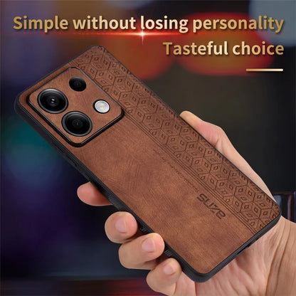 AZNS For Xiaomi Redmi Note 13 Pro 5G / Poco X6 5G Phone Case PU Leather Coated TPU Anti-fall Cover