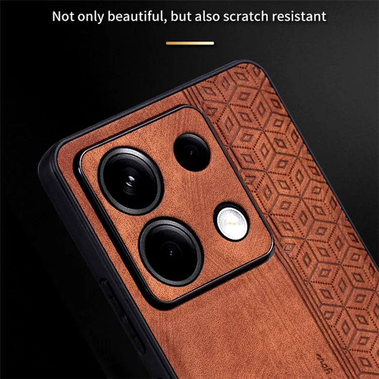 AZNS For Xiaomi Redmi Note 13 Pro 5G / Poco X6 5G Phone Case PU Leather Coated TPU Anti-fall Cover