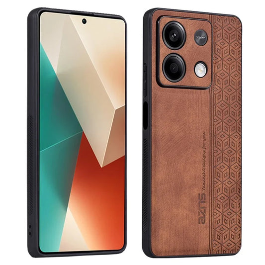 AZNS For Xiaomi Redmi Note 13 5G Case PU Leather+TPU Imprinted Pattern Cover