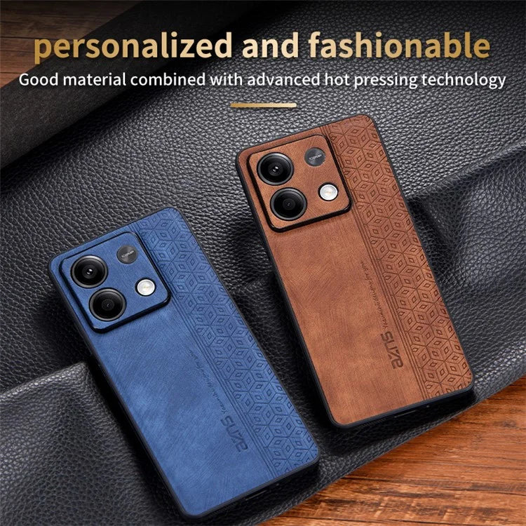 AZNS For Xiaomi Redmi Note 13 5G Case PU Leather+TPU Imprinted Pattern Cover