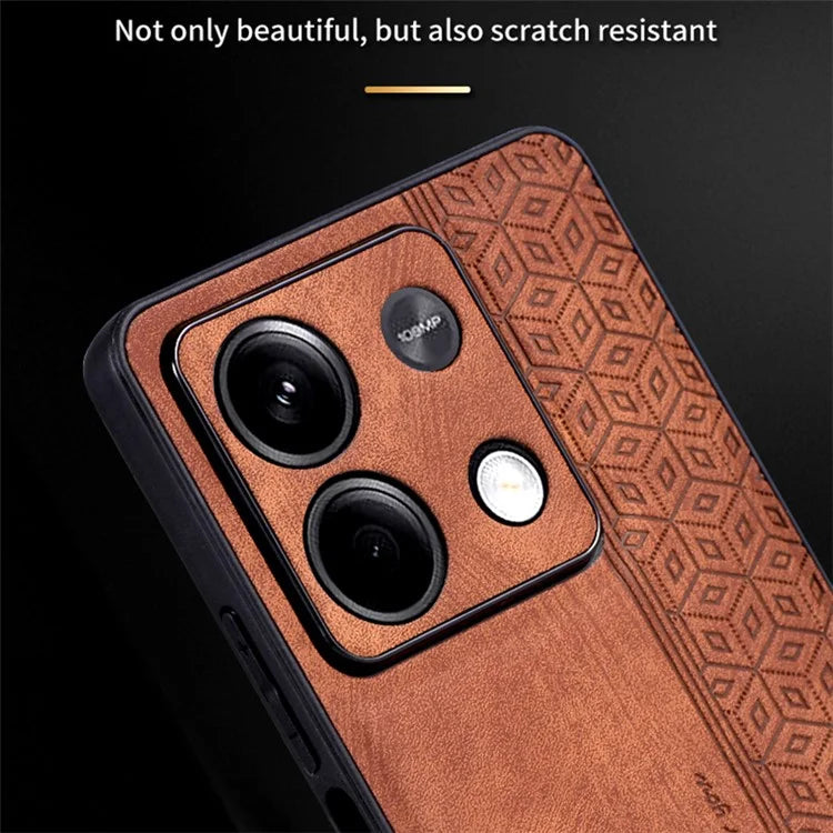 AZNS For Xiaomi Redmi Note 13 5G Case PU Leather+TPU Imprinted Pattern Cover